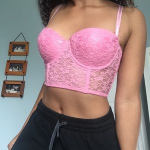 Pink Corset Bralet